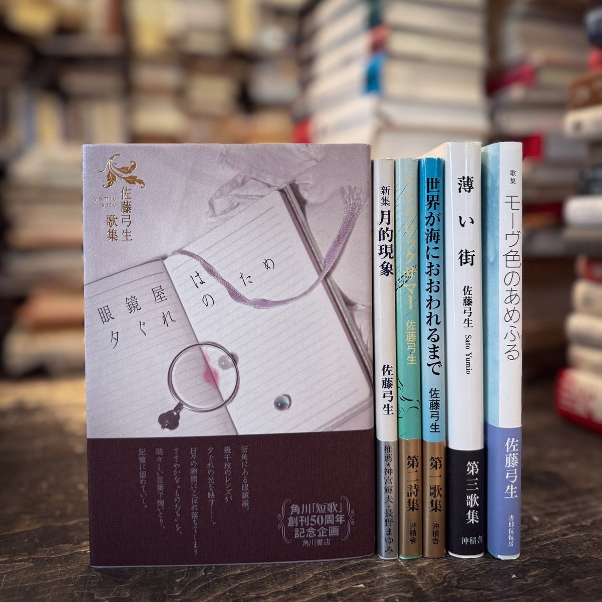 佐藤弓生『眼鏡屋は夕ぐれのため』など。