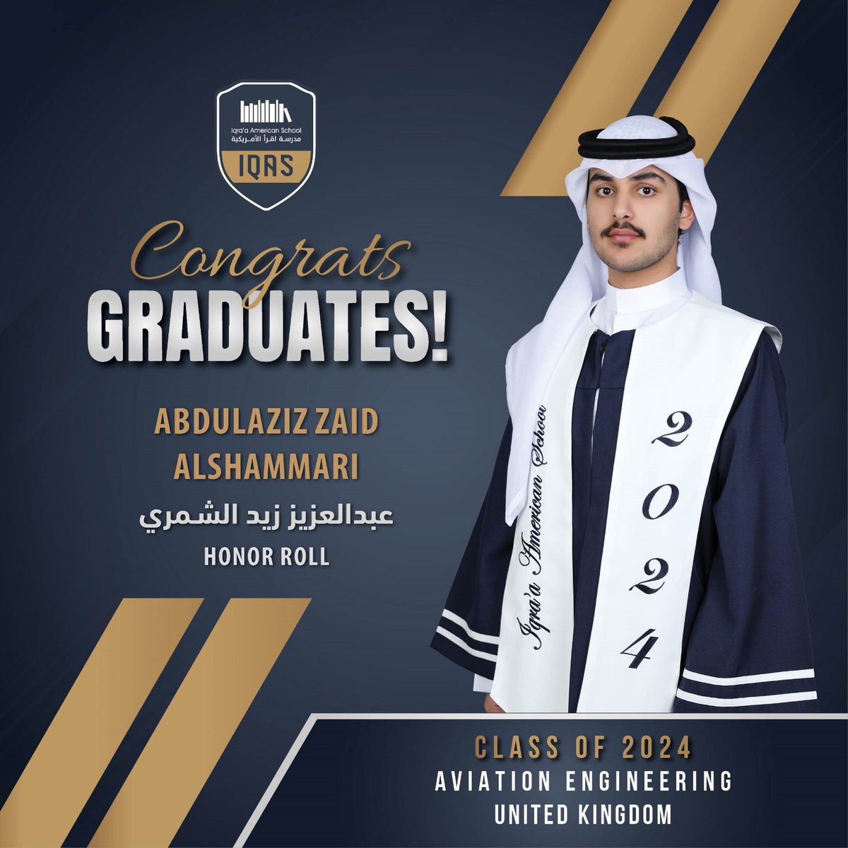 Iqraa_IAS's tweet photo. Celebrating our incredible senior graduates class of 2024 and their next big adventures! From local universities to prestigious institutions around the globe, each of you is embarking on a journey that will shape your future. We are so proud of your achievement. https://t.co/mU6zYp3knp