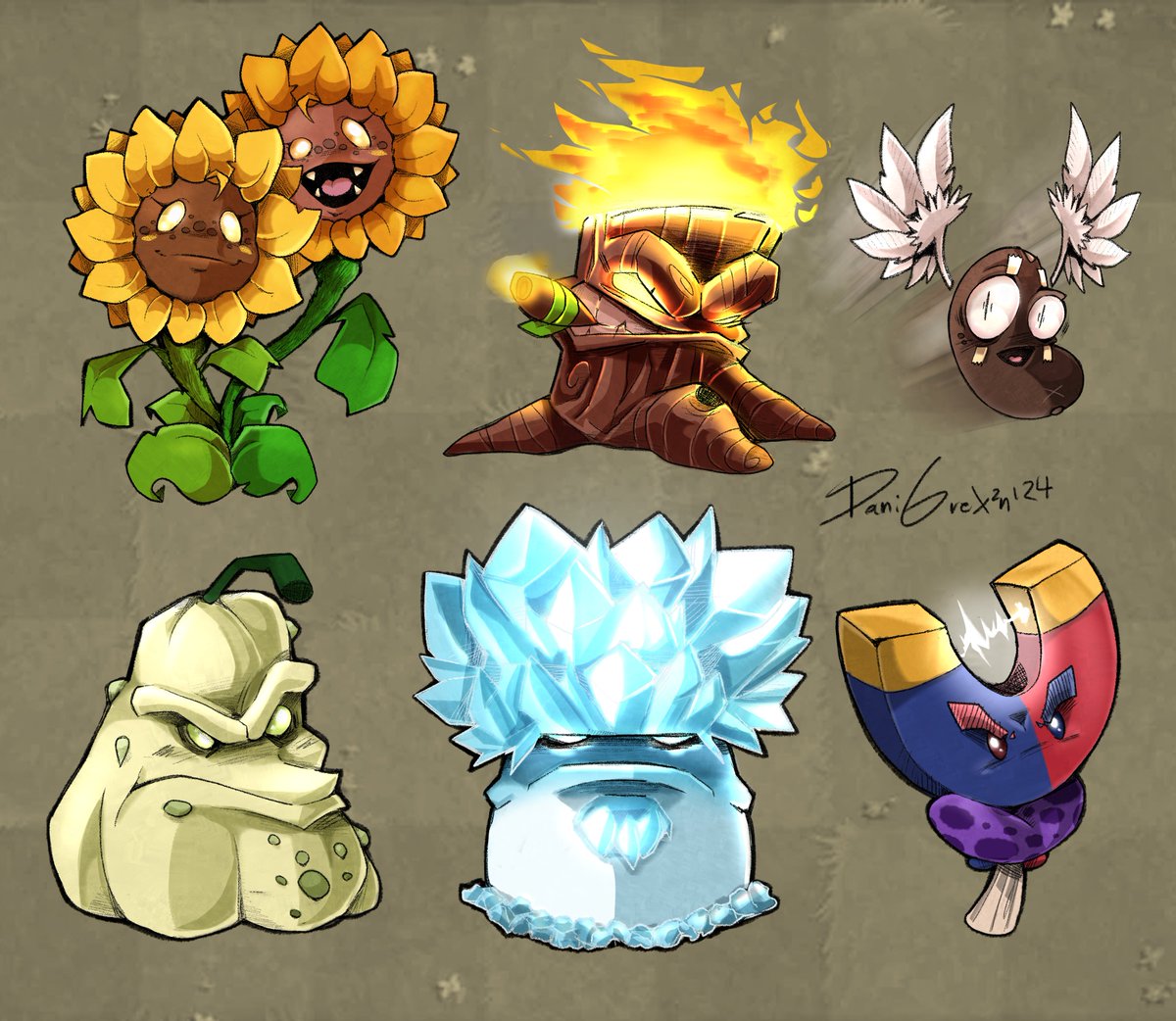 DGrex2n's tweet image. My interpretation of PvZ pt.2 🌿

#pvz #pvzfanart #PvZ2 #plantsvszombies #Sunflower #pvzsunflower #redesign #pvzredisign