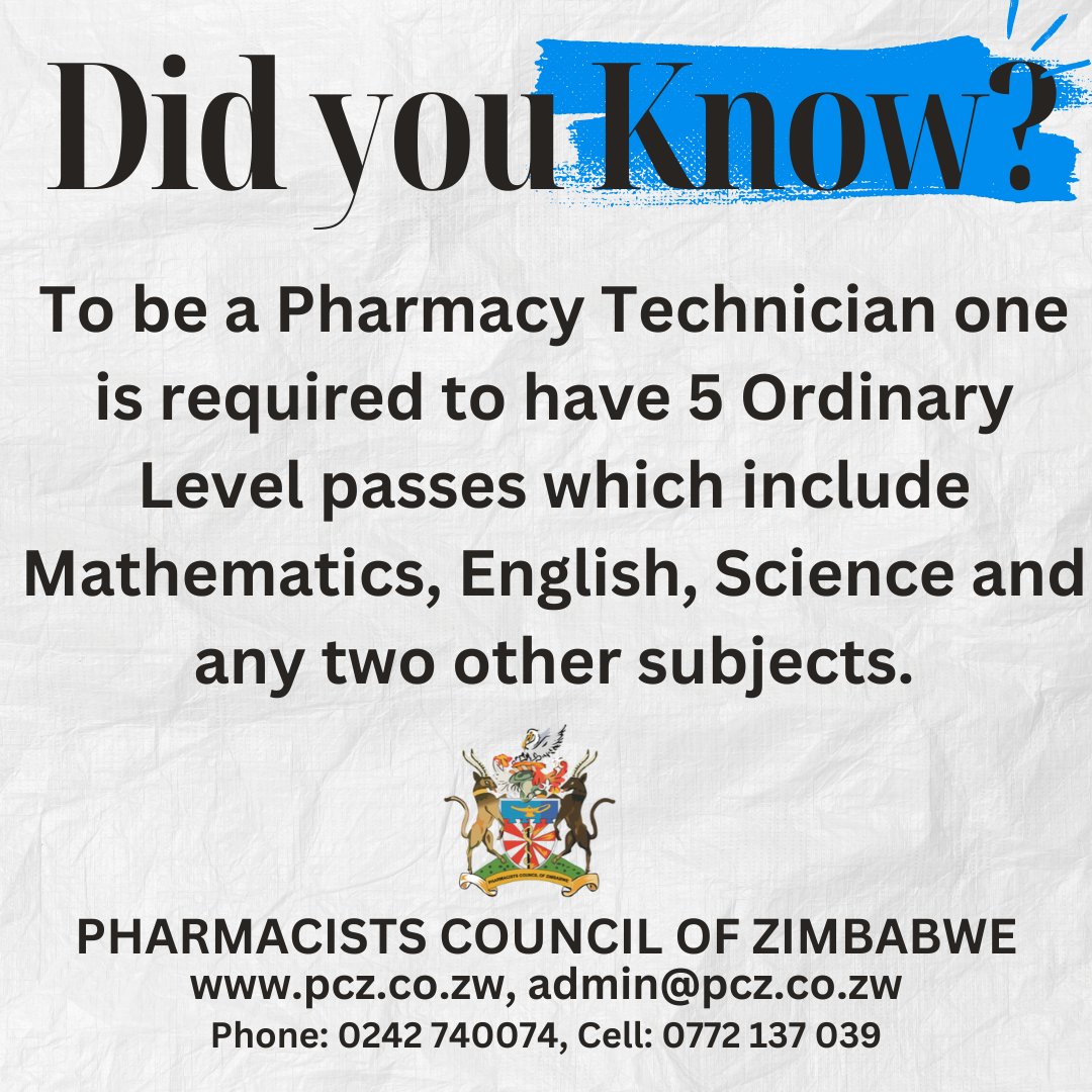 Pharmacists Council of Zimbabwe tweet media