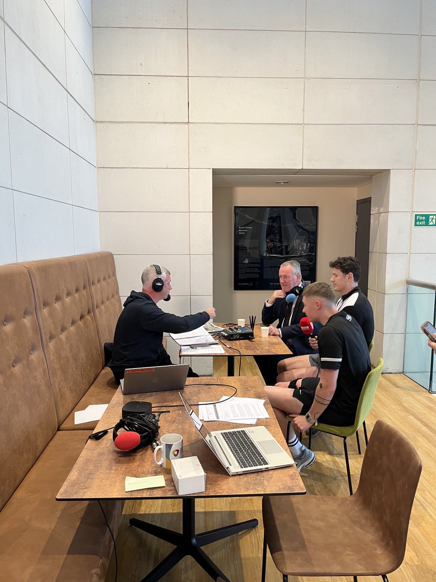 Joel is in Armagh for Good Morning Ulster with the Economy Minister Conor Murphy and Armagh players Joe McElroy and Blaine Hughes who recently won the Sam Maguire Cup