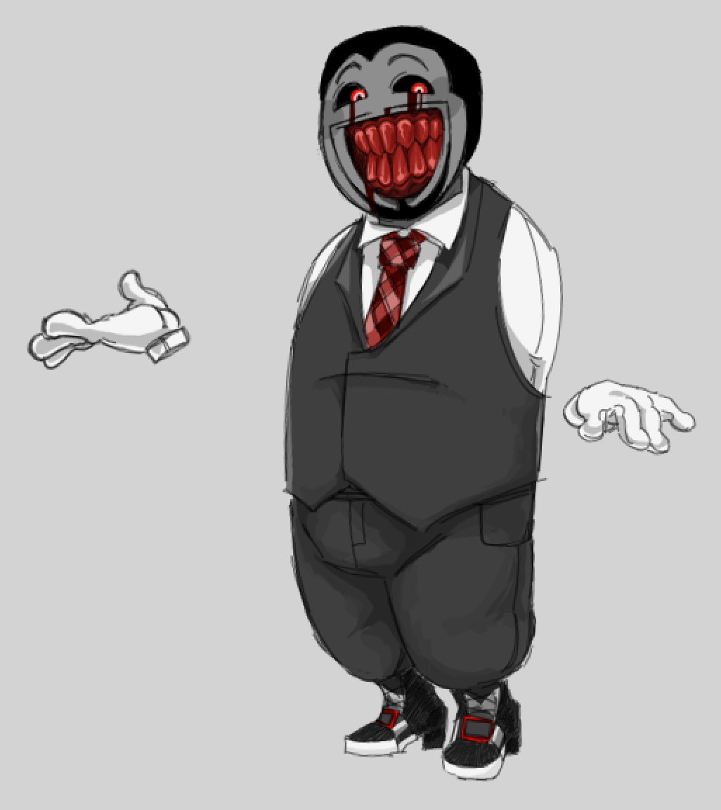 VauveVille's tweet photo. I think they're neat.
The romp is called Dion, fun fact is that he cannot eat solid foods. Only blood, Nevadas neatest bloodsucker.

He's a butler of course.
#madnesscombatoc #madcomoc #rompfla #rompoc https://t.co/Omm2kAxHRY