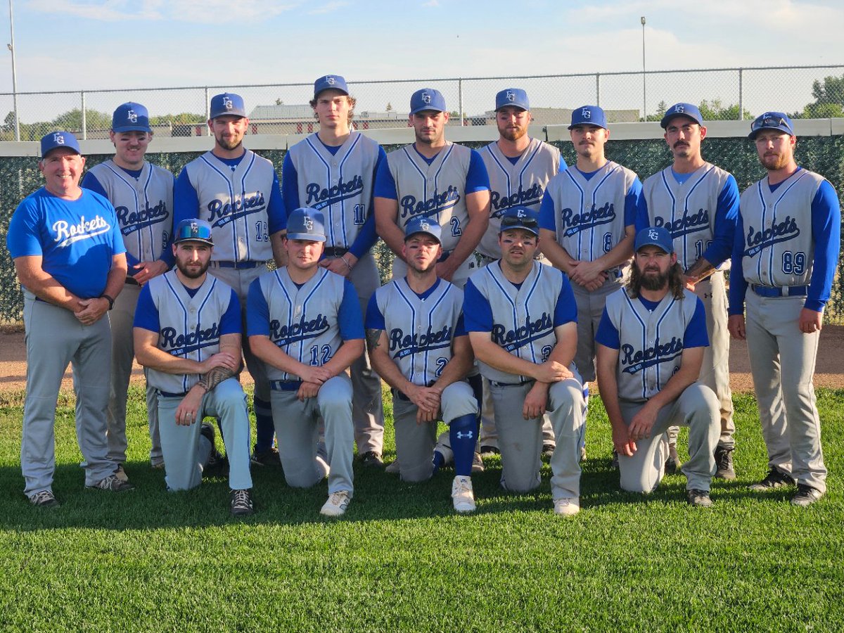 The Earl Grey Rockets capped off a great season with a 7-0 victory over The Rez to win the Rambler Park Fastball League Div 1 Championship.
WP: Justin Sievert
LP: Darian Bellegarde
HR: Jordan Schulz, Justin Sievert, Drew Wilde (EG)