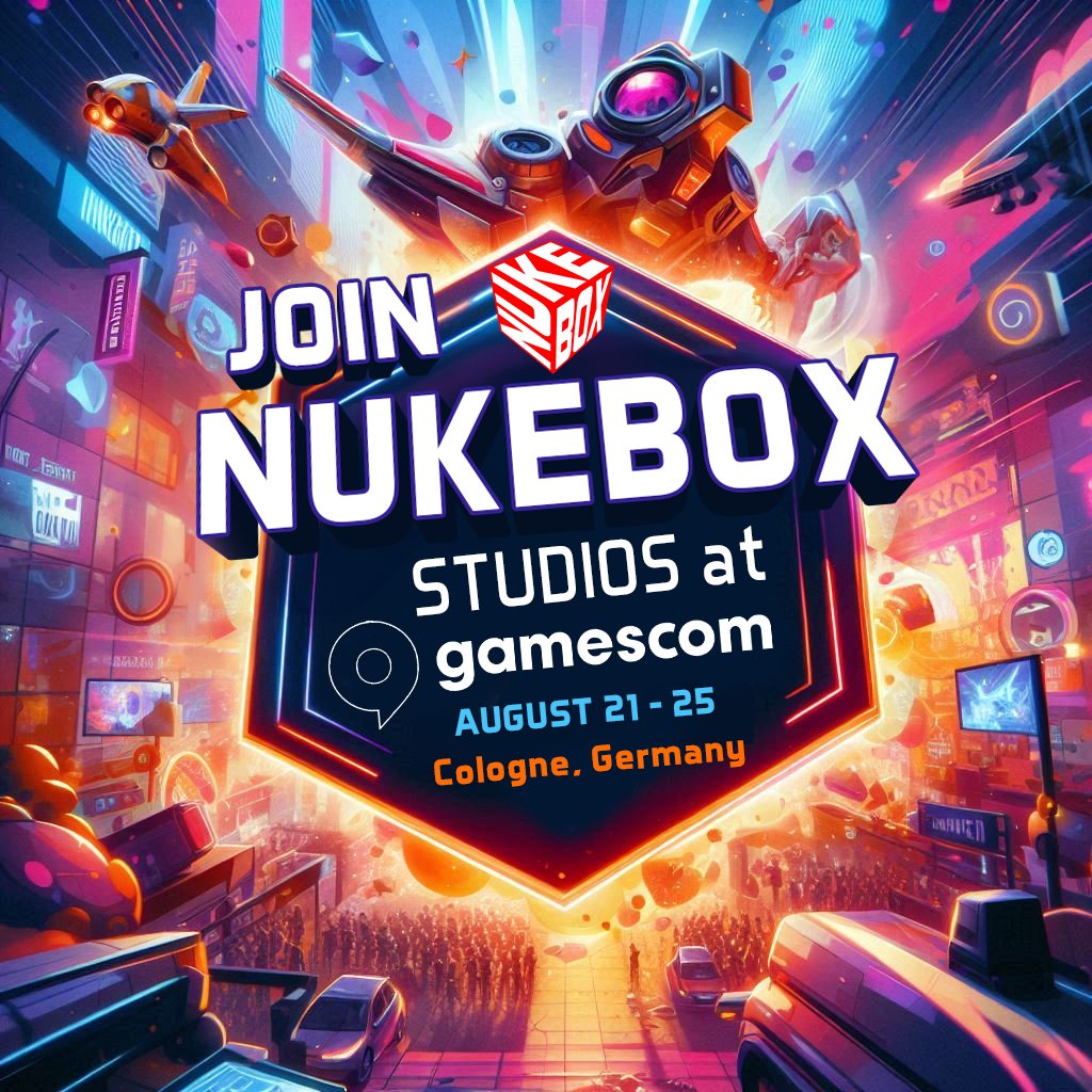 #NukeboxStudios is gearing up and is glad to announce our participation in the #gamescom2024 at the Cologne Fair in Germany from August 21 - 25. 🌟

Join us and meet our founder, Mr. Biplove Belwal, as we showcase our latest projects and #explore the future of gaming together.