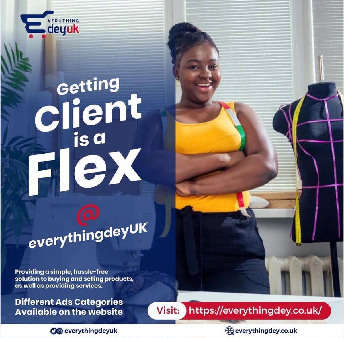 NIUKCommunity's tweet photo. With us, getting clients is a flex! 💪🏽 Make your hustle easier with @everythingdeyUK, where buying, selling, and providing services is simple and hassle-free.
Explore different ad categories and get started today! Visit https://t.co/T6C8NBcS9i
#BusinessFlex #EverythingDeyUK #HustleSmart