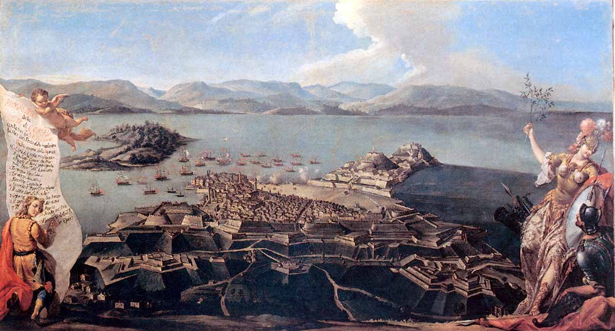 Guille_Nicieza's tweet photo. Tal día como hoy, 21 de agosto de 1716, el escuadrón de 6 navíos de línea de Esteban de Mari llegaba a Corfú, asediado intensamente por los otomanos. Al ver en el horizonte los pabellones españoles y el porte de los navíos, de 60 a 70 cañones, los turcos se retiraron. https://t.co/Tgpqgjamft