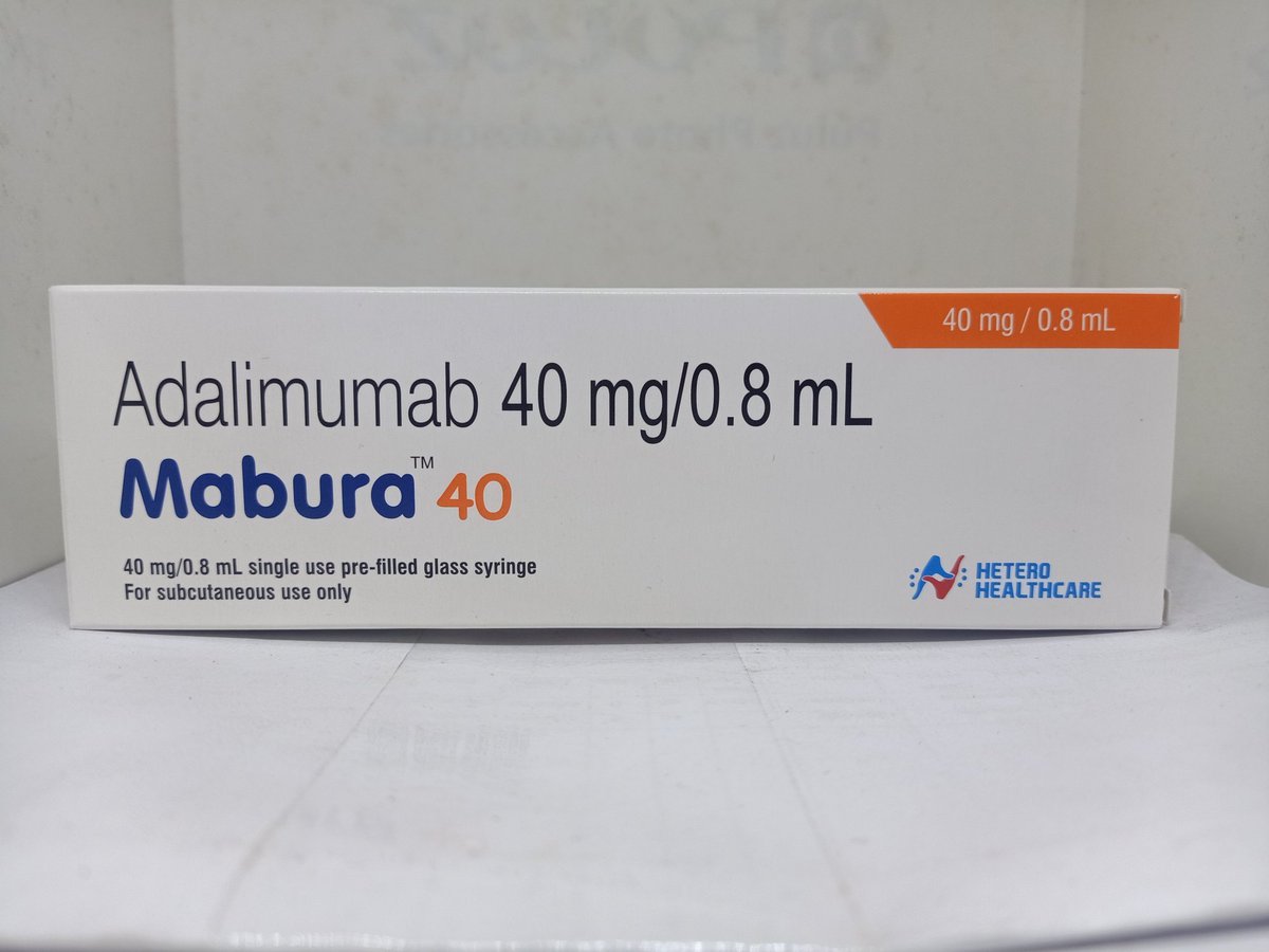 FirstwingsOffl's tweet image. Adalimumab Mabura 40mg  Injection is a medicine used to treat a variety of conditions such as ankylosing spondylitis, rheumatoid arthritis, psoriasis, ulcerative colitis, and Crohn’s disease. 

💌 info@firstwings.in
📱 +91 7418121474

#Firstwings #Pharma #Speciality #Oncology