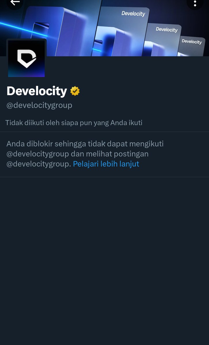 Atirade0n's tweet photo. @develocitygroup are you also blocked 😅 https://t.co/I65X1cZfqI