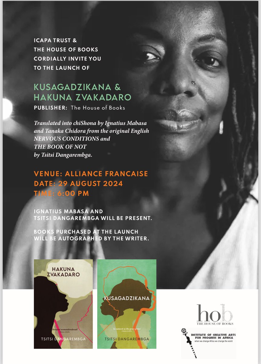 ignatiusmabasa's tweet photo. Tichange tichipemberera mabhuku matsva aTsitsi Dangarembga akaturikirwa kubva muEnglish kuenda kuChiShona neni @ignatiusmabasa na @TanakaChidora @Rhodes_Uni https://t.co/syrpsqaQKl