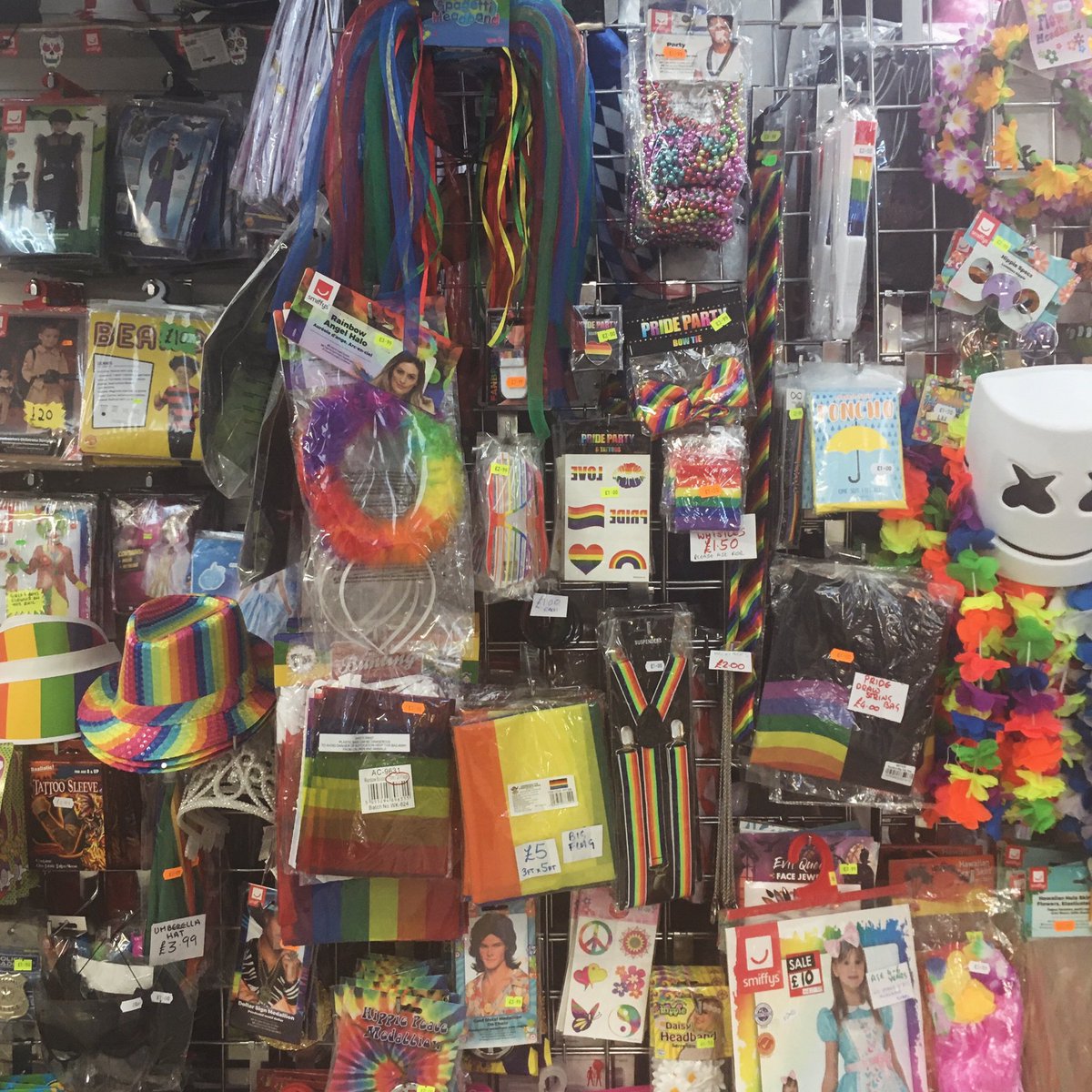 Pride accessories in stock at affordable prices. Find us at Ashton indoor market Monday to Saturday 9-5pm <a href="/Oldham_Hour/">Oldham Hour</a> <a href="/TamesideMarkets/">Tameside Markets</a> <a href="/AshtonRetail/">Ashton Independent Retail</a> @shoplocalashton