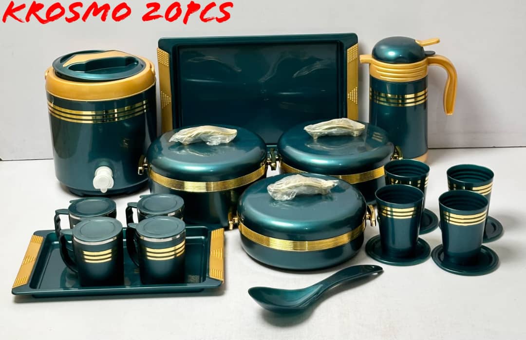 FatimaJiya3's tweet image. KROSMO FOOD WARMER SET 
20PIECES 
NGN 68,000 EACH 

chat.whatsapp.com/DvNdSxUPJ8CGUh… 

WhatsApp 08180334254.
Minna, Niger State 

  #kadunakitchen  #kitchenutensils #kanokitchen #kanoonlineshopping #casseroledish #foodwarmer
