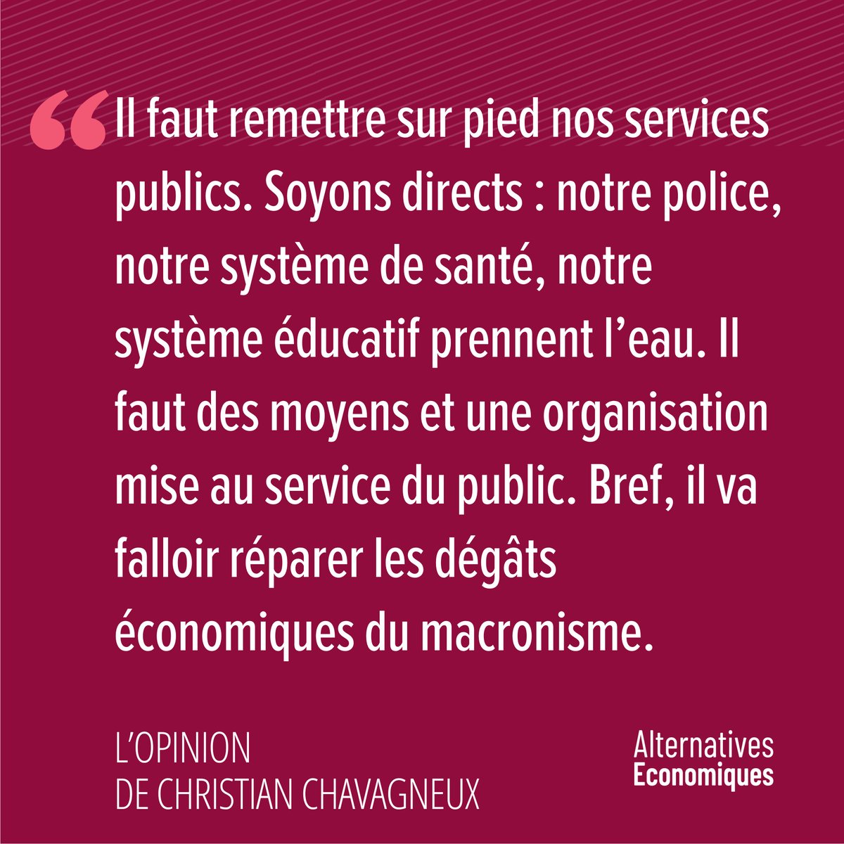 AlterEco_'s tweet photo. Réparer les dégâts du macronisme
➡️ https://t.co/uAz5GrqFp3 https://t.co/lVufO5xuP7