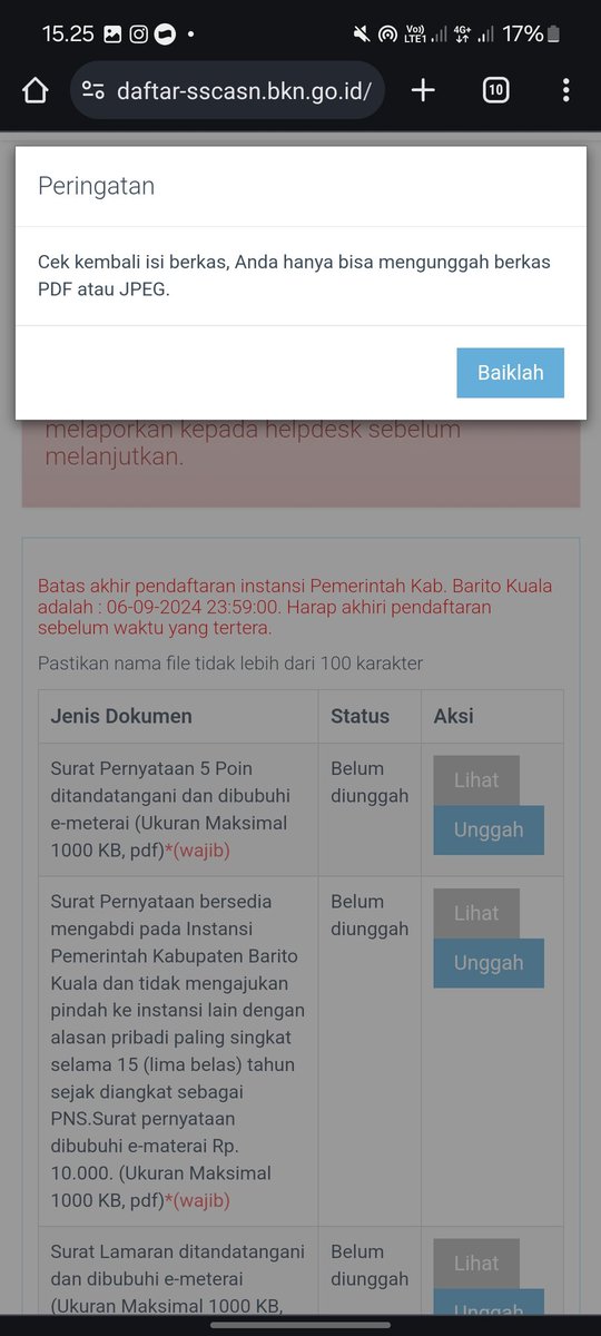 aimbk_11's tweet photo. @BKNgoid ini kenapa ya min? Padahal filenya hasil download an dari web penyedia e materai? https://t.co/MYD0kMJ3m8