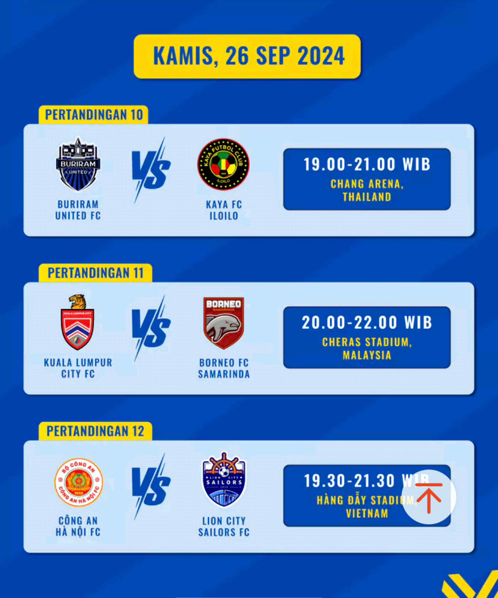 Jadwal lengkap pertandingan dua klub Indonesia, PSM Makassar dan Borneo FC Samarinda, di turnamen ASEAN Club Championship 2024/2025.

📺 RCTI &amp; Vision+