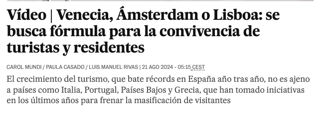 No es posible.

Expulsan a miles de personas de sus barrios porque las viviendas son para turistas que pagan más. Ahora nos dicen que debemos llevarnos bien y convivir. 

La industria turística está devorando territorios y poblaciones. Lo primero: que devuelvan lo robado.