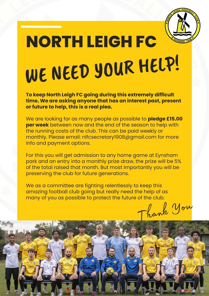 As a club we are calling out for your help, please take the time to read the below and if you are able to please pledge what you can. Please only pledge if you can afford to, we know we are not the only ones facing difficult times at the moment. Thank you x x