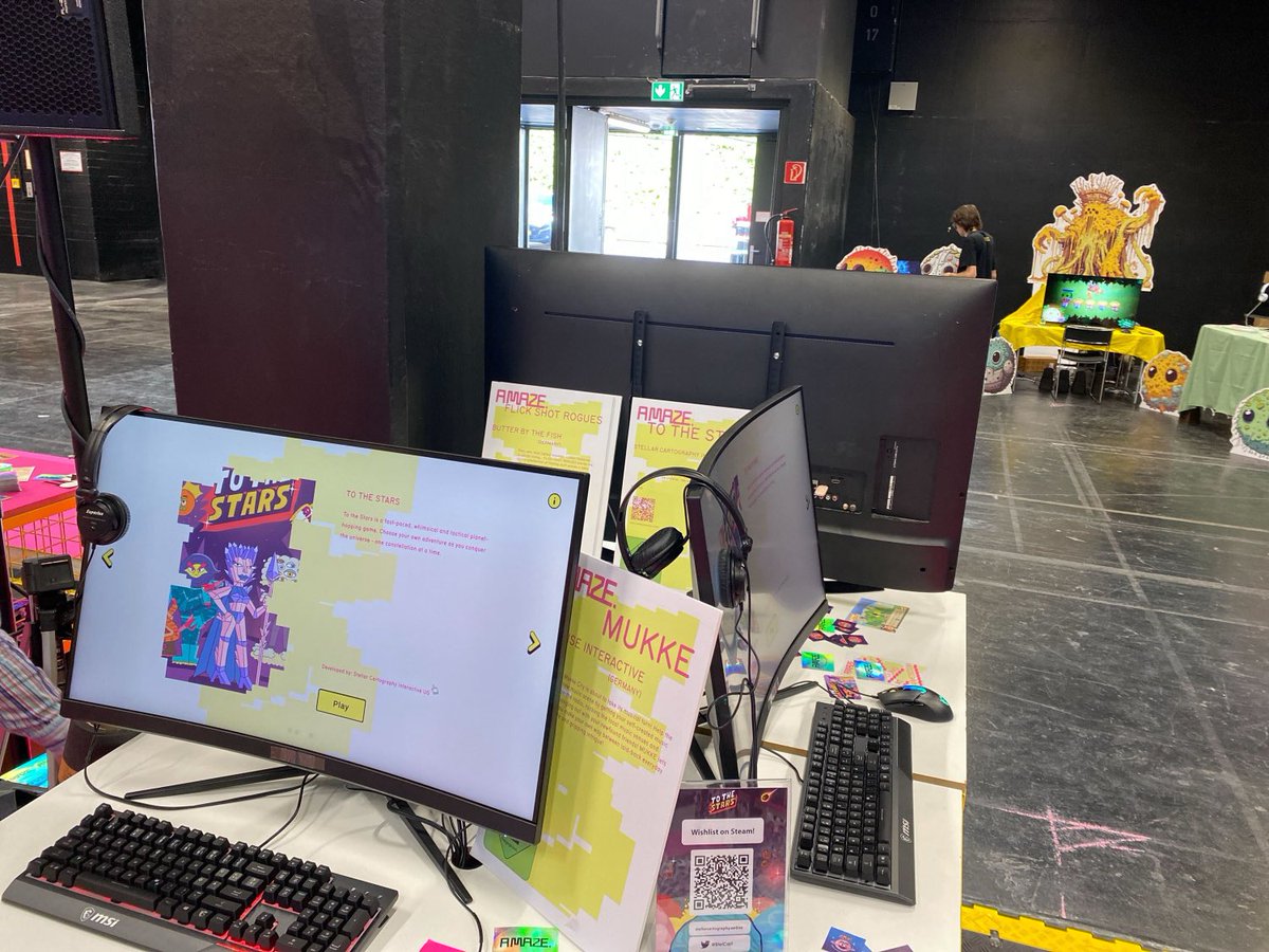 First day of gamescom starting! Come visit us at the amaze digital playground and play To the Stars
