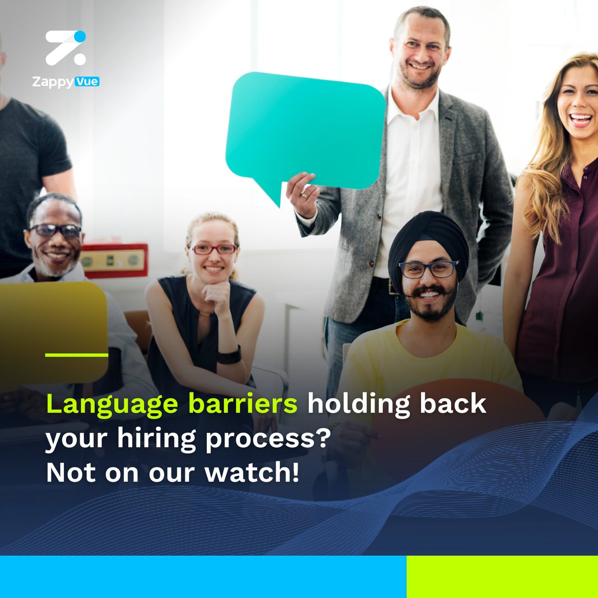 zappyhireglobal's tweet image. Breeze through Multilingual Hiring with ZappyVue!

Our automated video interview platform speaks over 50 languages with a 98% accuracy rate. 

ZappyVue - Because language should never be a barrier to talent. 
🔗 bit.ly/4cxDJCB

#MultilingualHiring #ZappyVue