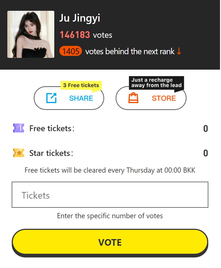FocusStar776544's tweet photo. Because of fans' participation and support, #JUJINGYI has been the top two now
Her rank rises fast only misses the first by 1,400votes
Voting more for Jujingyi: https://t.co/tdDkdEI7St 
want more free tickets please send me message
#TheEternalFragrance #鞠婧祎 #쥐징이 #STARFOCUS https://t.co/27nq4LM52U