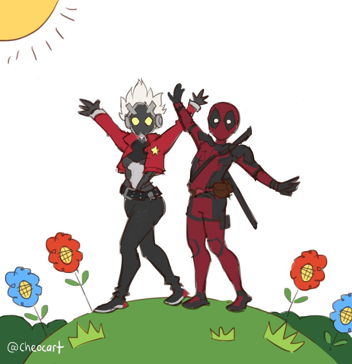 cheocart's tweet image. They give me same vibe
#zzzero #BillyKid #Deadpool