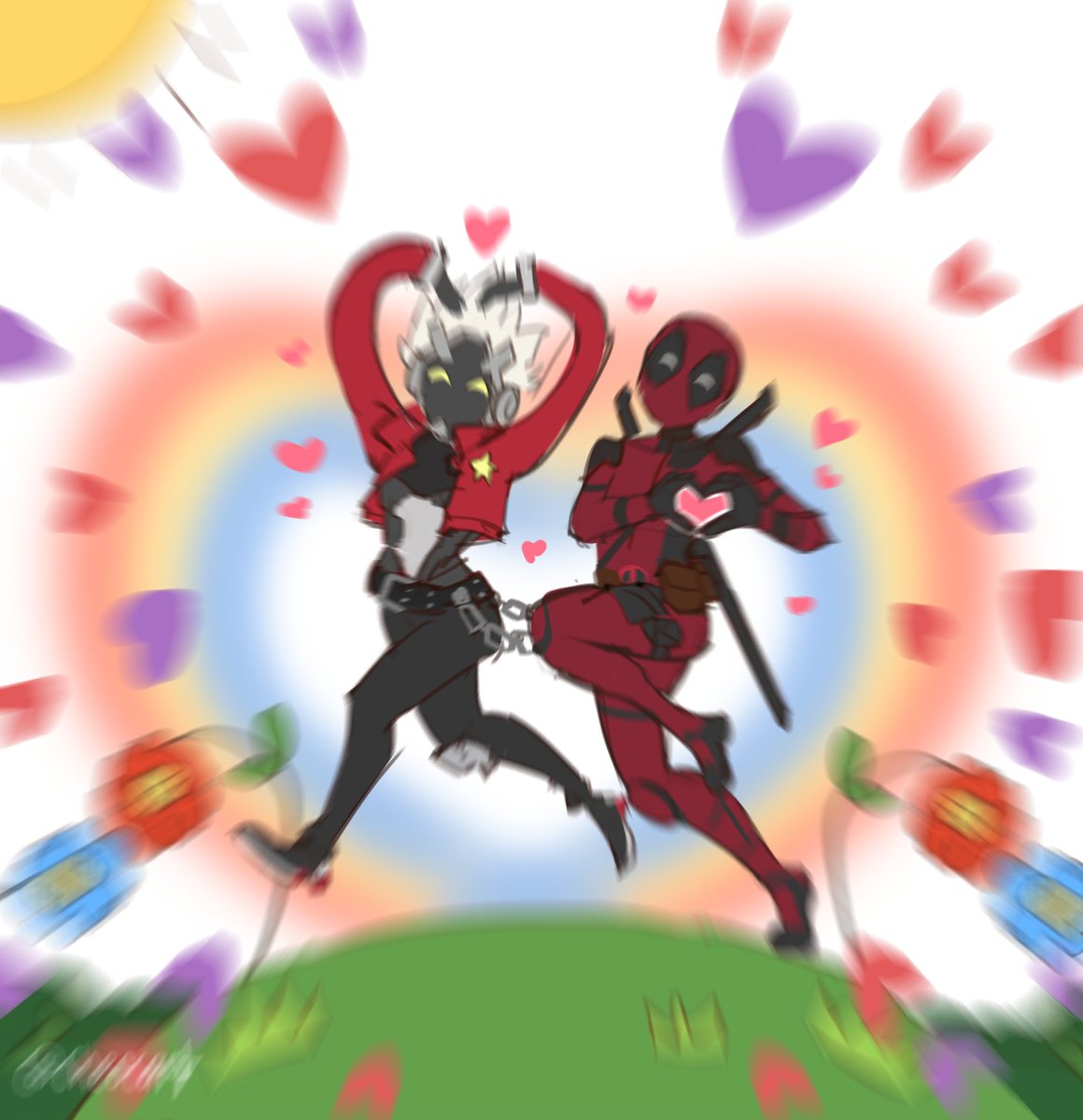 cheocart's tweet image. They give me same vibe
#zzzero #BillyKid #Deadpool