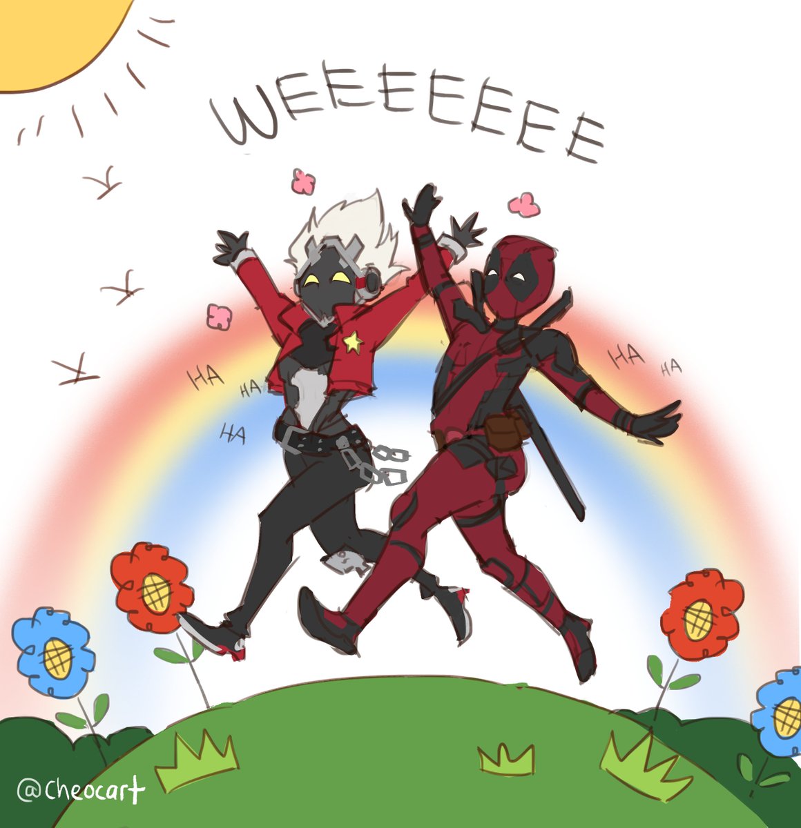 cheocart's tweet image. They give me same vibe
#zzzero #BillyKid #Deadpool