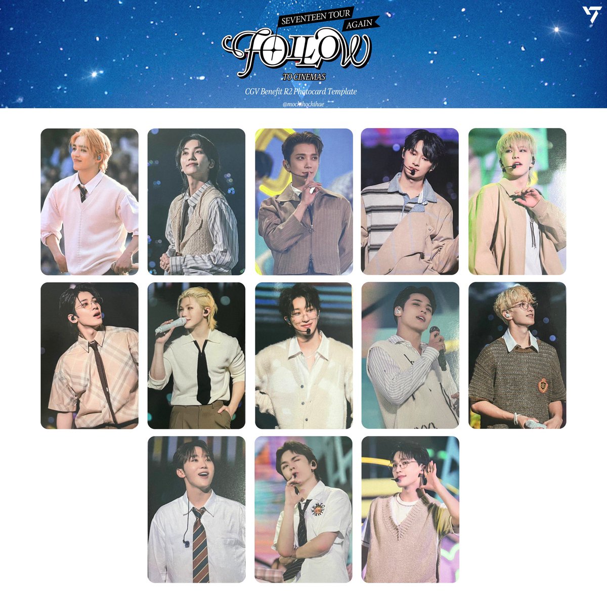 seventeen follow again to cinemas — cgv benefit r1 r2 photocard