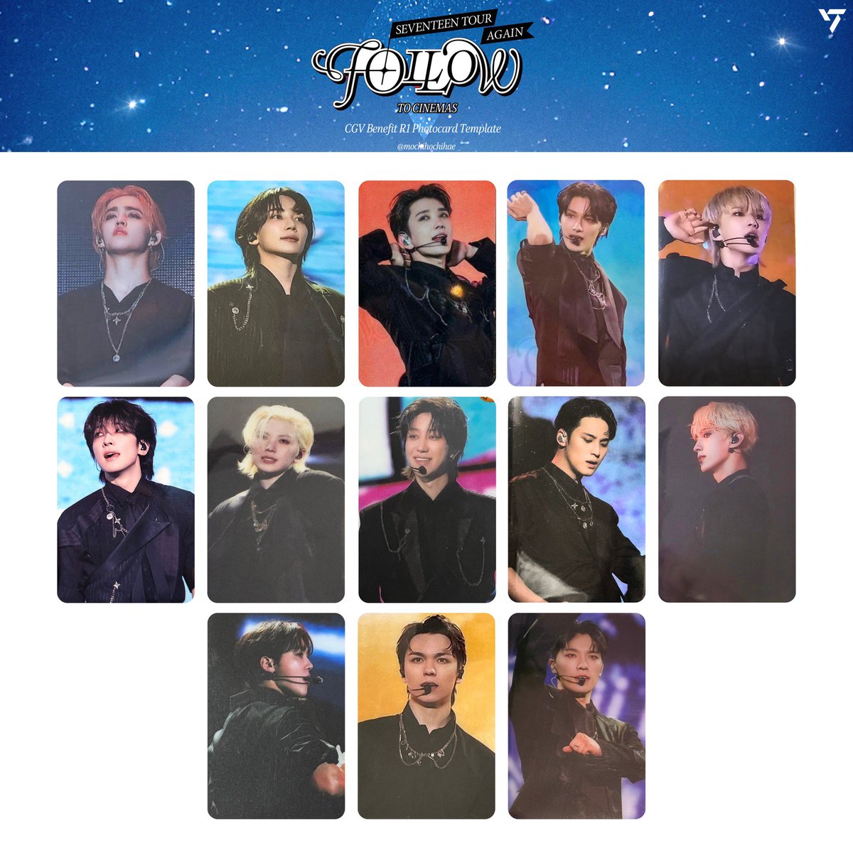 seventeen follow again to cinemas — cgv benefit r1 r2 photocard