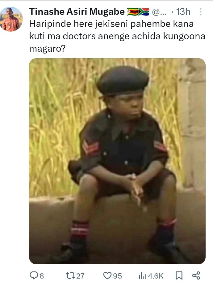 Calexy1332's tweet image. Corruption inopera sei pa Zimbabwe 😂😂