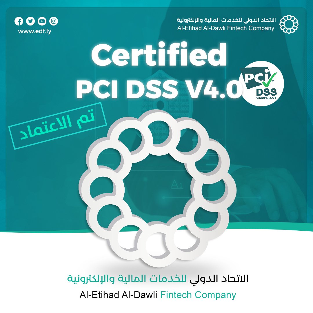 edf_fintech's tweet photo. CERTIFICATE PCI DSS
The PCI certification stands for Payment Card Industry and it's a set of standards and rules established by credit card companies such as Visa, MasterCard, American Express, Discover,and JCB to ensure the security and protection of financial data for customers https://t.co/Q4AHvoAtCx