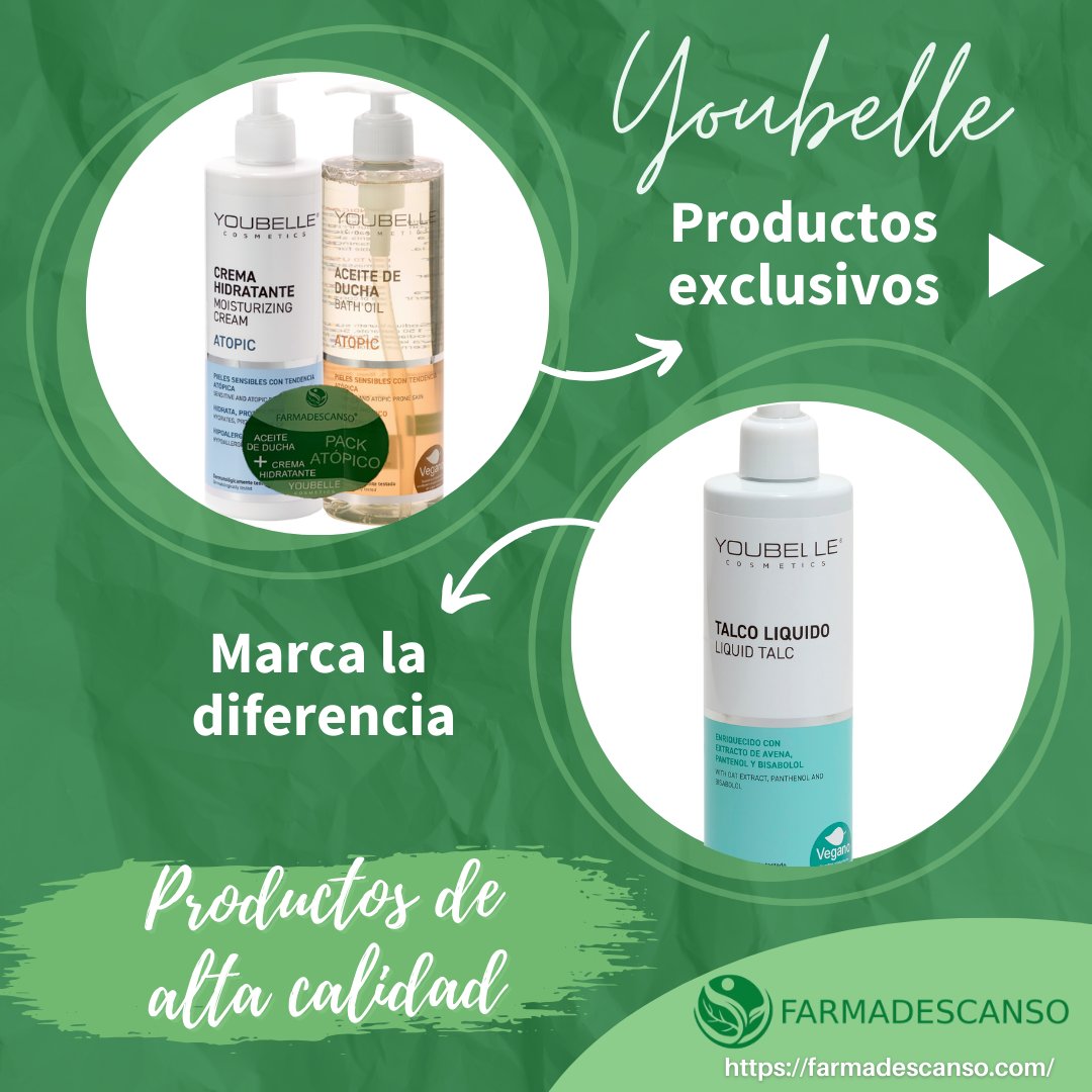 DescansoFarma's tweet photo. 🏆 ¿Sabías que Farmadescanso ofrece productos exclusivos de Youbelle que no encontrarás en otro lugar? Descubre nuestras opciones en parafarmacia que marcarán la diferencia en tu farmacia. ¡Contacta con nosotros y mejora tu oferta hoy mismo! https://t.co/bvTFBK28Xn