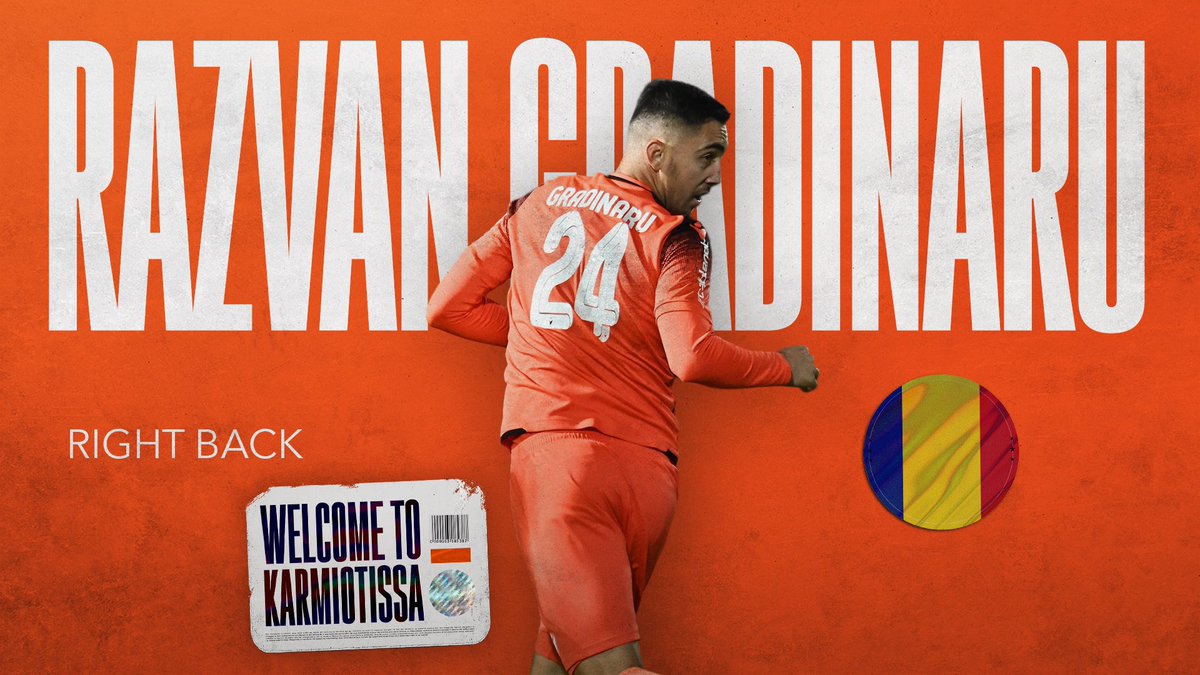 🤝 Welcome Back Home Raz ✍️ 🇷🇴 #karmiotissafc #WeAreKarmiotissa 🧡