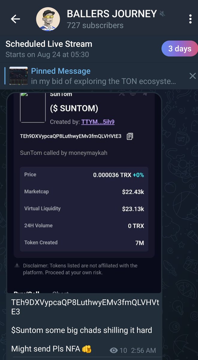 BallerDeGreat's tweet photo. Alot of insane shits are happening in Tron OMG 😱 

$SunTom I share at $23kmc now at $2.2m market cap 

 Tron memes are on the blast 

Another day to tell you to move  where the attention is , that's how you make the most.

Study attention shift....

https://t.co/AFVkeLmuAi https://t.co/qtArQ4k71O