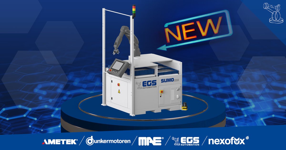 Der neue #SUMO Easyplex!
 
Die kompakte Bauform erlaubt dabei die nachträgliche Automation von Bestandsmaschinen.
Ersteinrichtung als auch die Verwaltung neuer Bauteilvarianten ohne Programmierkenntnisse. 
Premiere bei der #AMB vom 10.-14.9. in Stuttgart, Halle 6 Stand 6B45