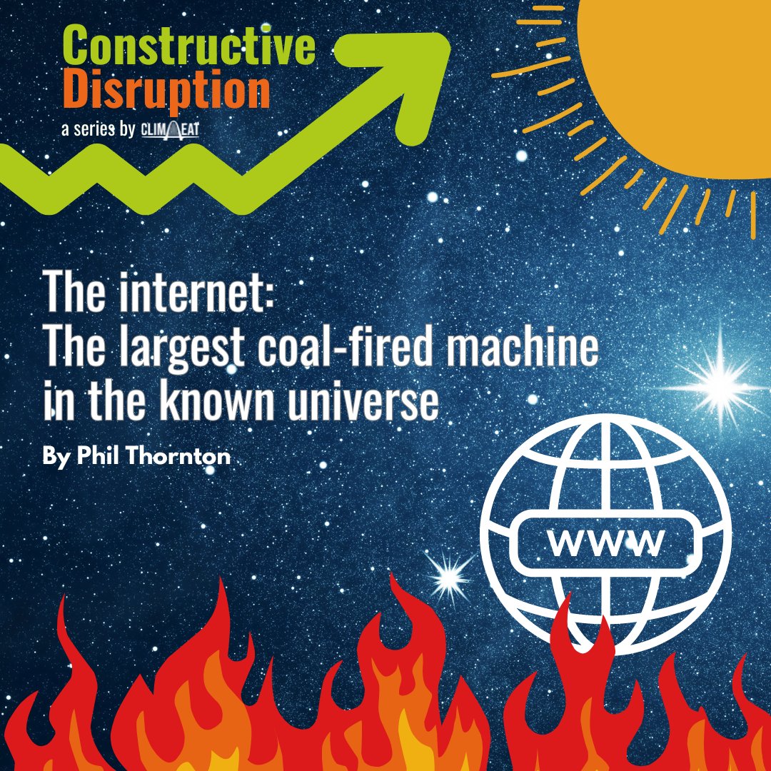 Without reading our article, how much of global emissions do you think internet use accounts for? 

Here’s a hint: It’s more than the aviation sector. → clim-eat.org/the-internet-t…