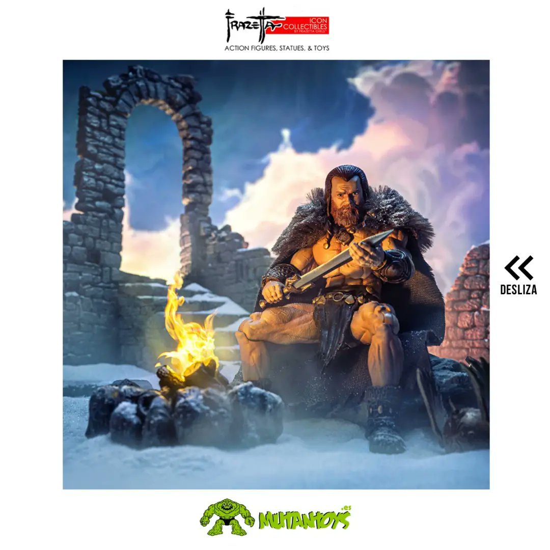 JaviMutante's tweet photo. ¡Hi Mutantada! Volvemos con los jefes de #FrazettaIconCollectibles. Por aquí os dejamos unas fotos de la figura de #Norseman inspirada en la icónica pintura realizada por el maestro Frazetta en 1972. Ha sido diseñada por #EamonODonoghue y esculpida por #AaronDoyle. 1 /2⬇️ https://t.co/DbwoDslgJU