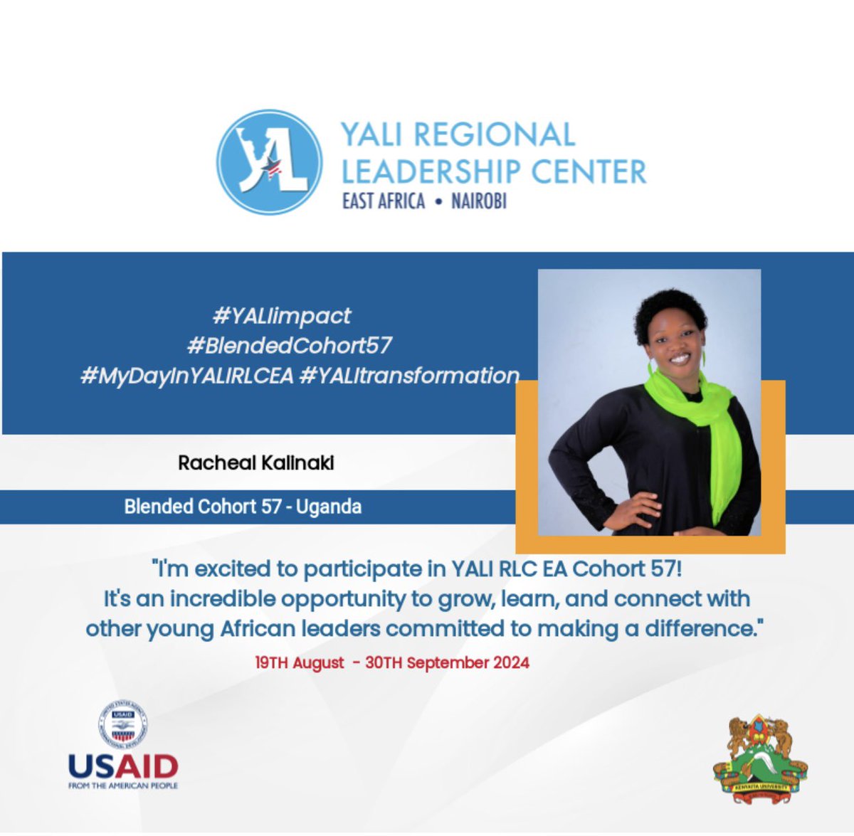 RechoKarleen's tweet photo. I’m very excited to participate in @YALIRLCEA  #BlendedCohort57 

Together we can make the world a better place! 

 #MyDayInYALIRLCEA
@YALIRLCEA @USAIDKenya @KenyattaUni @USAIDAfrica https://t.co/lMF2B6XMhE