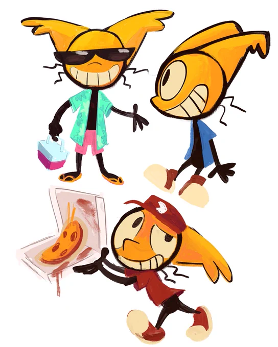 Some concept art I did for #plinkoandmark! #indieanimation 
