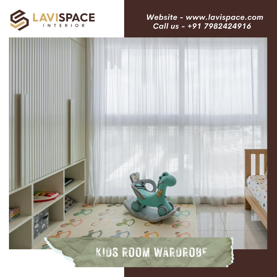 Stylish kids' room wardrobe: Perfect blend of storage and playtime charm.
.
.
Book Your Free Consultation Today
Visit: lavispace.com
Call - +91 7982424916
.
#lavispace #interiordesign #homestyle  #homedecor #KidsRoom