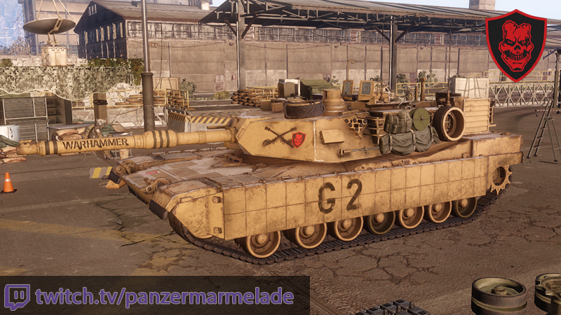 PanzerMarmelade's tweet photo. Watch the stream today and get a chance to win a permanent Abrams M1A2 Warhammer skin. #AW #ArmoredWarfare #ArmoredWarfareGame #Giveaway https://t.co/PCEFq1whqT https://t.co/wNRxBLgNrM