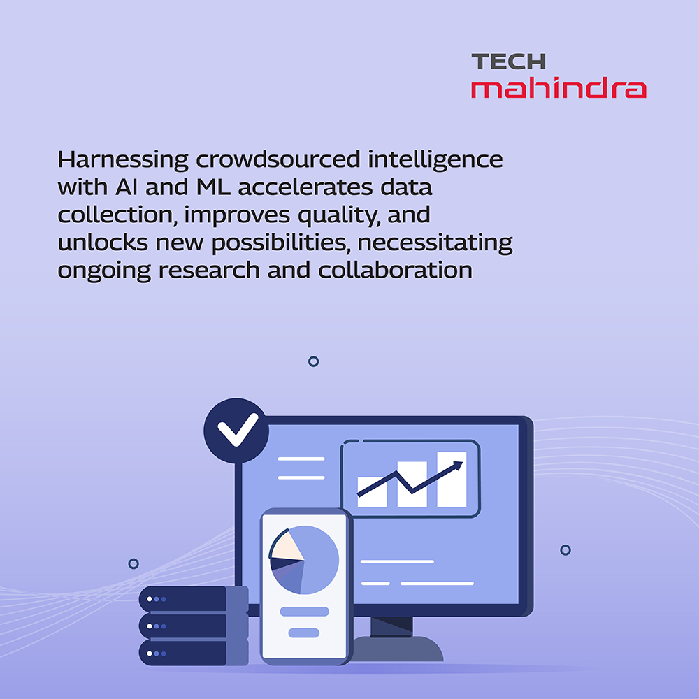 tech_mahindra's tweet image. Discover how the synergy of #MachineLearning, #ArtificialIntelligence, and #Crowdsourcing fuels innovation and collaboration.

By harnessing collective intelligence and leveraging AI/ML techniques, organizations can accelerate data collection, improve quality, and unlock new…