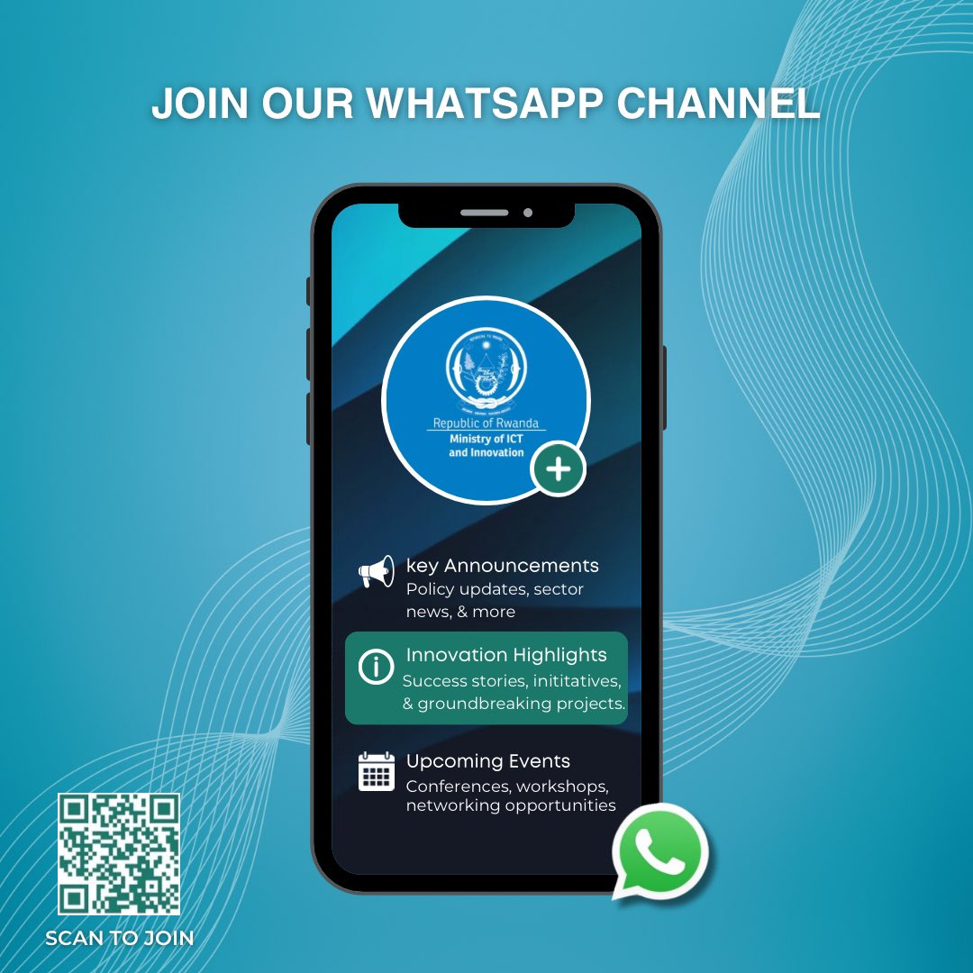 RwandaICT's tweet image. Stay connected to Rwanda's ICT & Innovation Sector ! Join our WhatsApp channel for the latest updates. 🌐📲
Link to join: whatsapp.com/channel/0029Va…