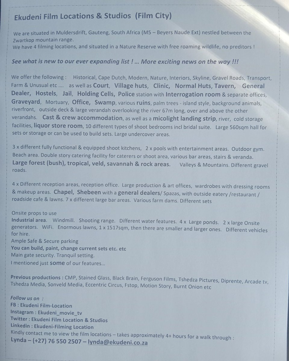 A very short property synopsis of what we have on offer but much more to see...

#filming #fixer #locationscout #moviescenes #artdirector #dop #filmdirector #filmindustry #producer #moviedirector #moviemakers #moviemaking  #moviescouting #dop #crewlife