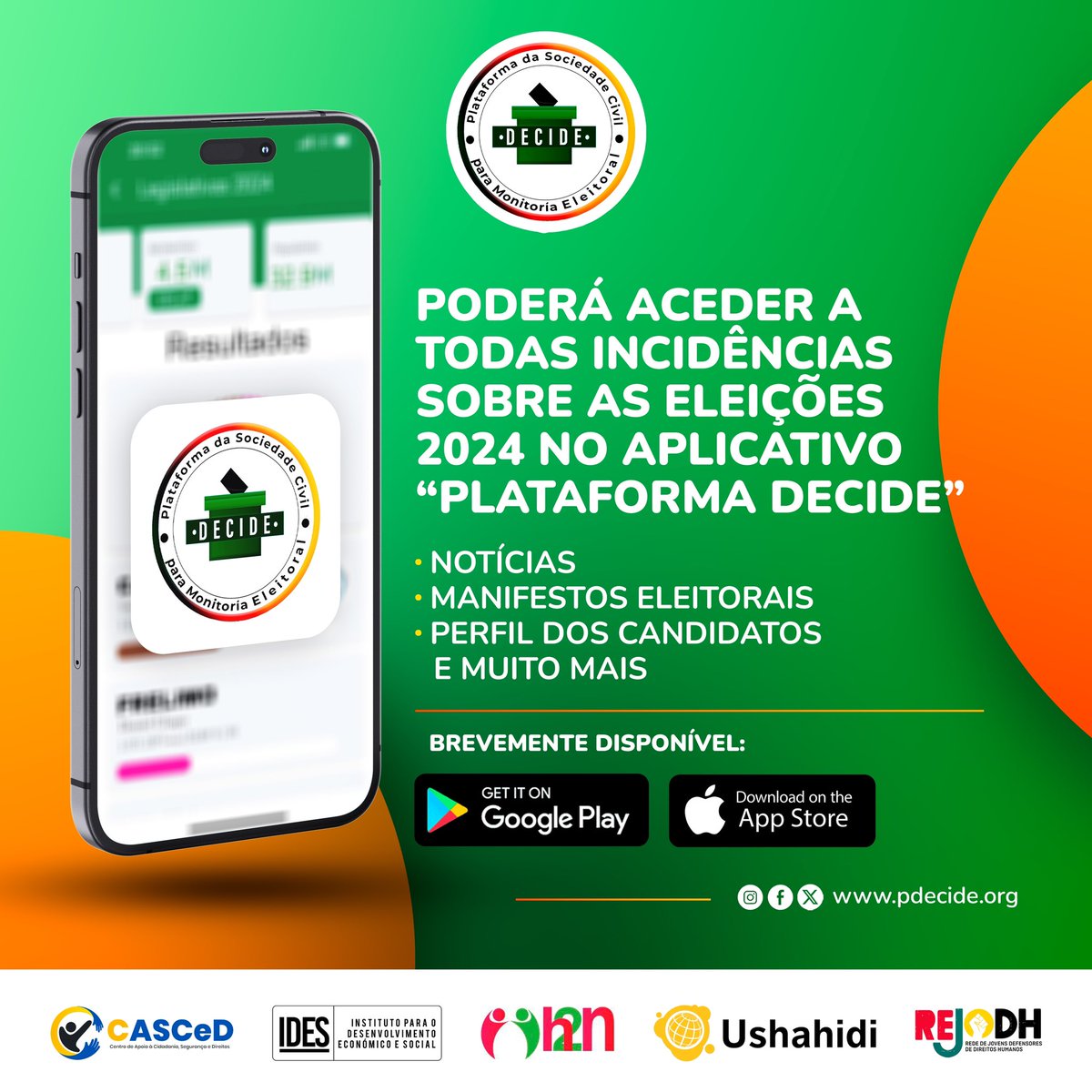 wilkerDias13's tweet photo. A Plataforma DECIDE vai lançar um aplicativo de monitoria eleitoral que estará disponível na App e PlayStore..
Os cidadãos poderão ter acesso a todas informações, manifestos e mais através do mesmo.
@PDecide23 
@h2nmoz https://t.co/W1RAyCnp2R