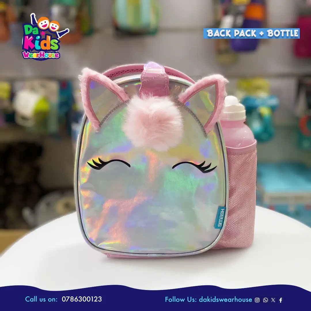 dakidswearhouse's tweet photo. Keep your baby organised and  with our backpack and a bottle.

📍 Namanda Mall, Russell Lane Shop L-28, Lower Ground floor
📞0786300123 for inquiries and Delivery

#shakib #nyamutoro #trending #dakids #BackToSchool https://t.co/dsWiGW2lfv