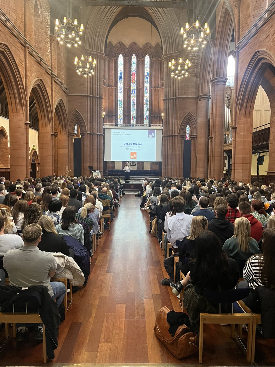 We are delighted to welcome PGDE Primary, Secondary and concurrent degrees to our induction days this week. We are excited about working with you as you embark on your teaching journey. #StrathPGDE #teachereducation