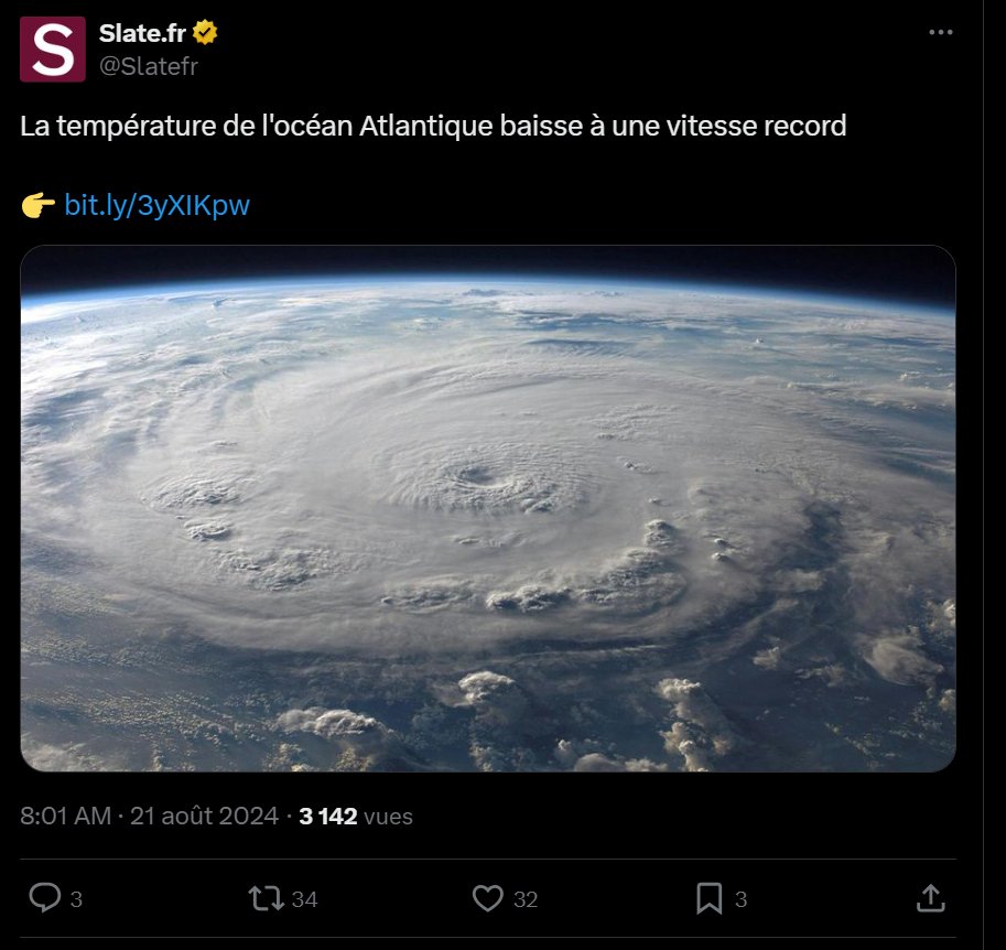 SergeZaka's tweet photo. Je craignais exactement ce qu'il se passe :
1) Un téléphone arabe se met en place avec une reprise sur l'autre presse comme @Slatefr 
2) Les climatosceptiques s'en donnent à cœur joie avec ce faux titre et ces mauvaises interprétations.
3) @courrierinter n'a toujours pas corrigé. https://t.co/9uxmWQEYNX