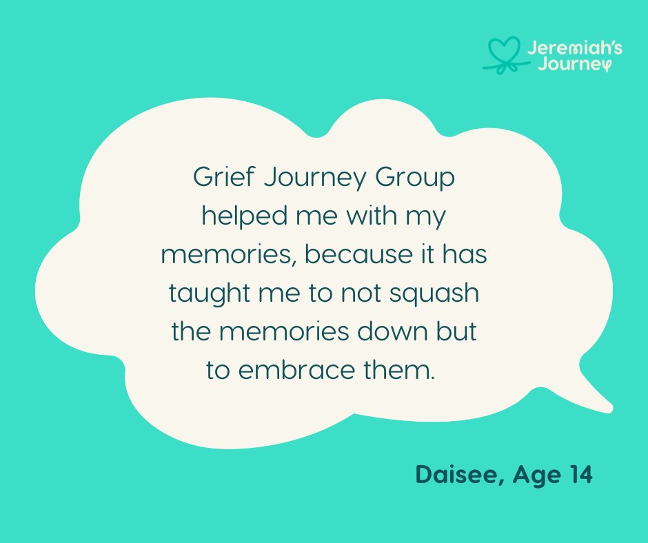 Creating a safe space | #mygriefmyway
Providing a safe space for young people to explore their thoughts &amp; feelings following the death of their loved one is the key aim of Grief Journey Group.
If we can be of help,
Email: hello@jeremiahsjourney.org.uk
Call: 01752 424348
#Plymouth