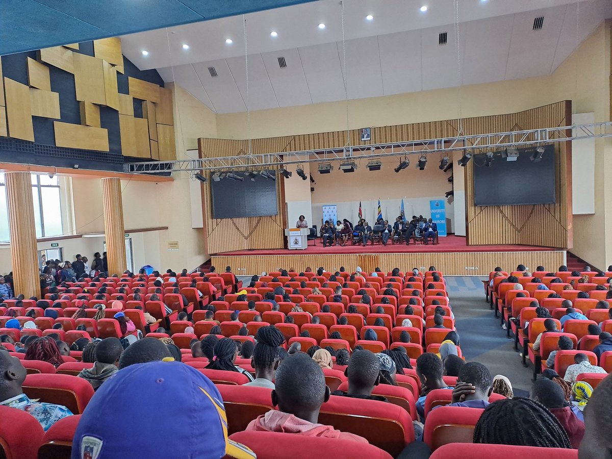The Dean's address is underway, marking the beginning of an exciting journey for our first-years! 
#karibuUoN