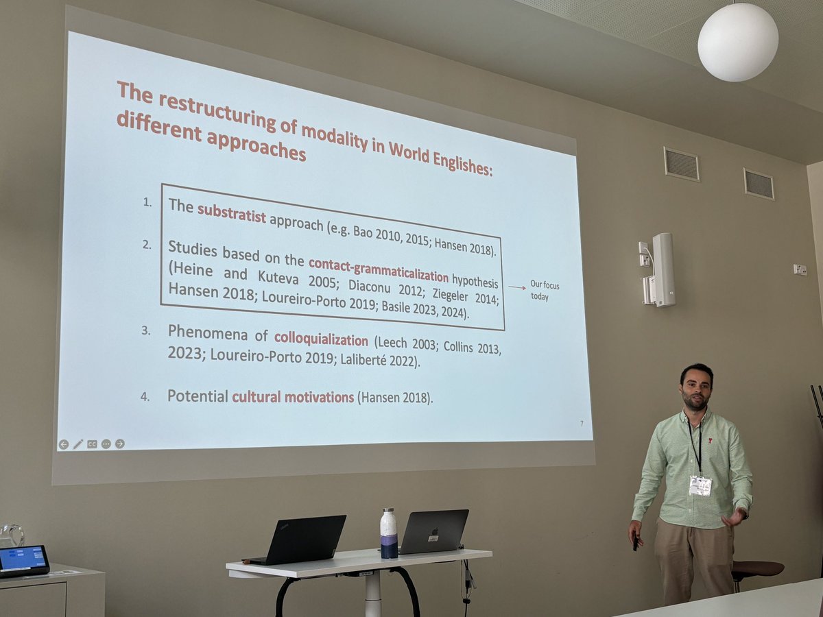 Thomas Van Hoey 司馬智 Semantics = lexical semantics (@simazhi) on Twitter photo <a href="/basilealess/">Alessandro Basile</a> delivering a great talk on Singaporean English #SgE modality
Must be fun la, I hear you think.
You’d be right.
#SLE57 #SLE2024 <a href="/basilealess/">Alessandro Basile</a> delivering a great talk on Singaporean English #SgE modality
Must be fun la, I hear you think.
You’d be right.
#SLE57 #SLE2024